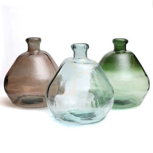 BOLAI váza zöld újrahasznosított üvegből 45×45×50 cm Bazar Bizar small 3
