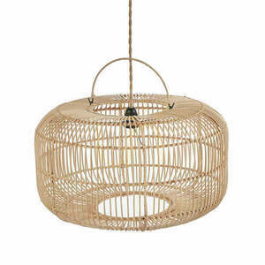Bazar Bizar Arun Natural L függőlámpa, rattan búra Ø55 × 30 cm small 0