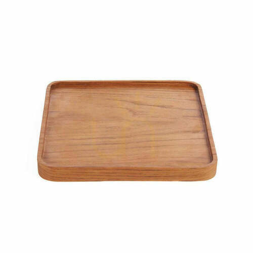 Jelölje be Teakfa négyzet tányér natúr 20 cm – Teak Root Collection