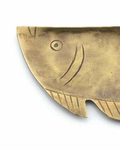 Jelölje be BAZAR BIZAR The Catch of the Tray M sárgaréz tálca, 24 × 10 cm