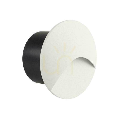 Jelölje be Alumínium 3W LED V-TAC körkörös lépcsőfényszóró fehér 230V IP65 VT-44002RD 3000K 230lm 3000K 230lm