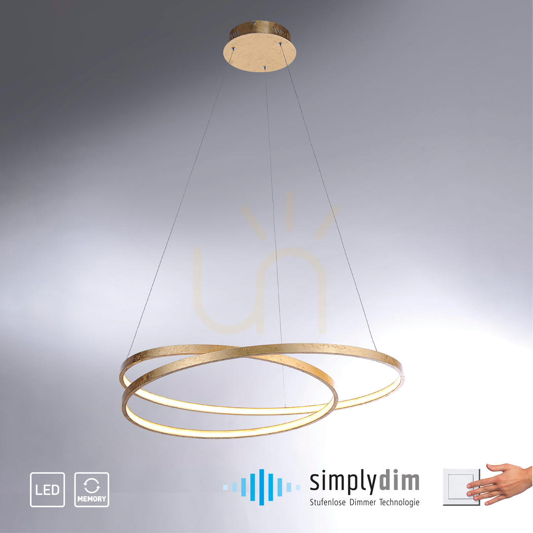 Kilátás ROMAN függőlámpa 2474-12 arany 1xLED ROMAN függőlámpa 2474-12 arany 1xLED