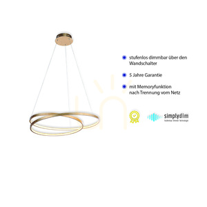 ROMAN függőlámpa 2474-12 arany 1xLED 3 ROMAN függőlámpa 2474-12 arany 1xLED small 3