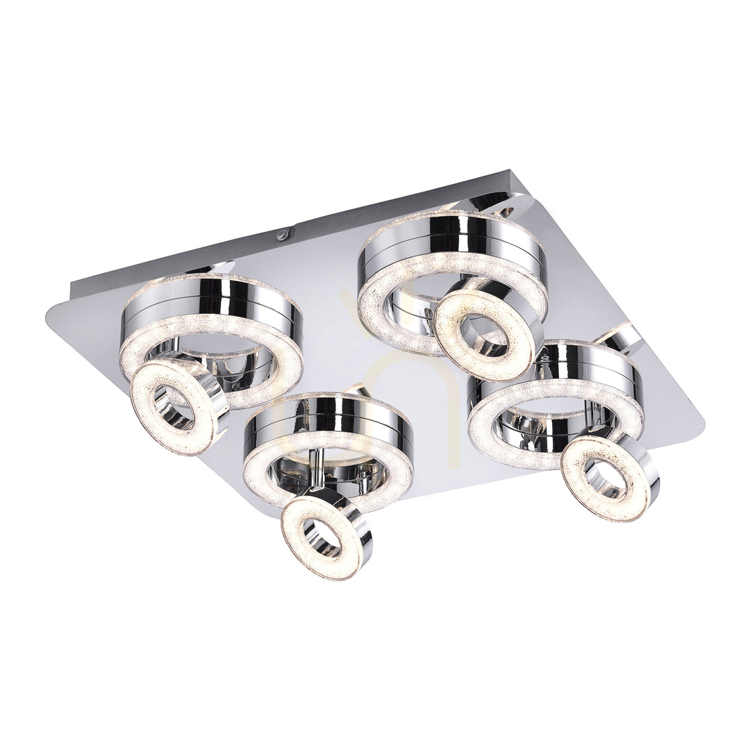 Kilátás TIM Plafond 14522-17 króm 8xLED TIM Plafond 14522-17 króm 8xLED