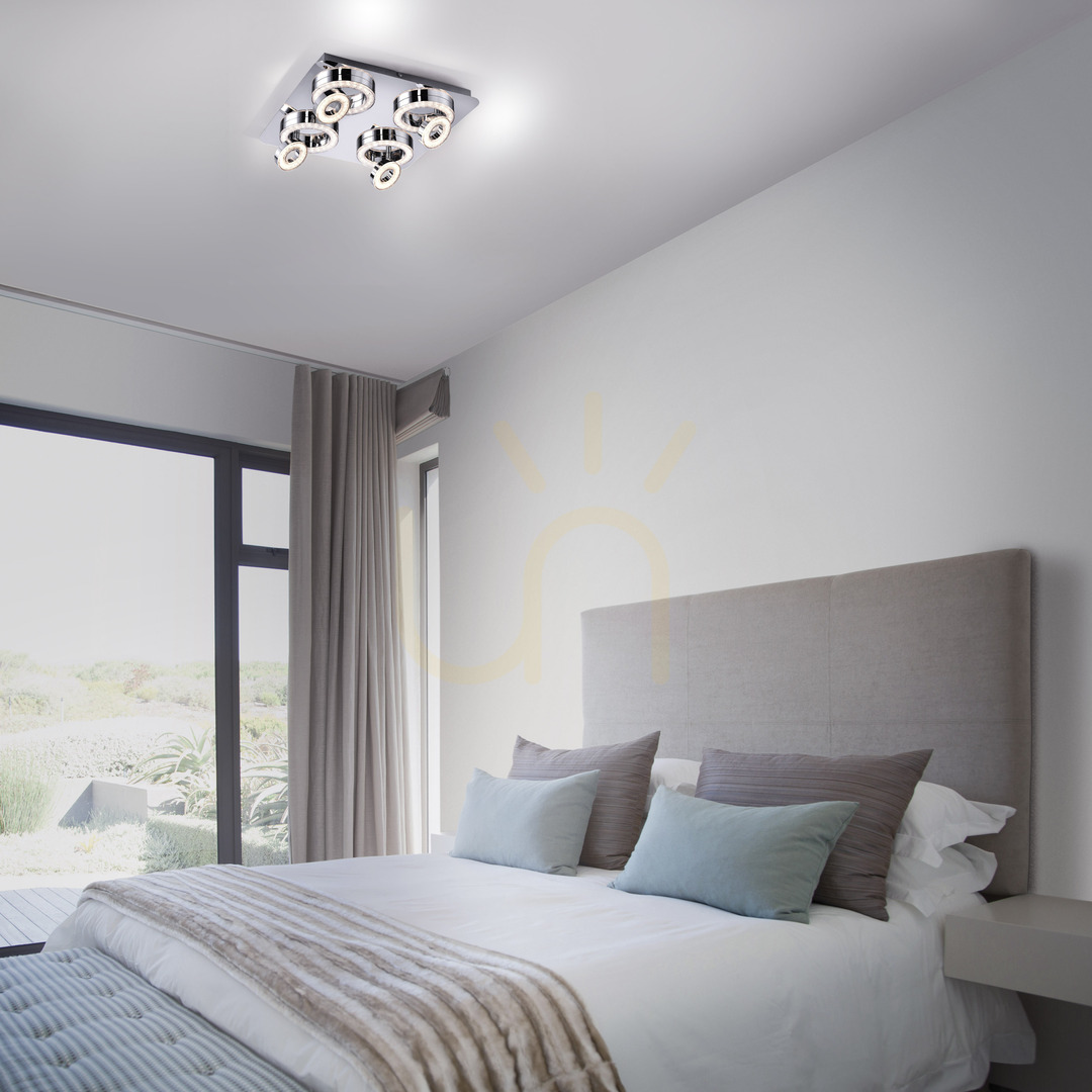 Előnézet TIM Plafond 14522-17 króm 8xLED TIM Plafond 14522-17 króm 8xLED