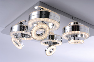 TIM Plafond 14522-17 króm 8xLED 8 TIM Plafond 14522-17 króm 8xLED small 8