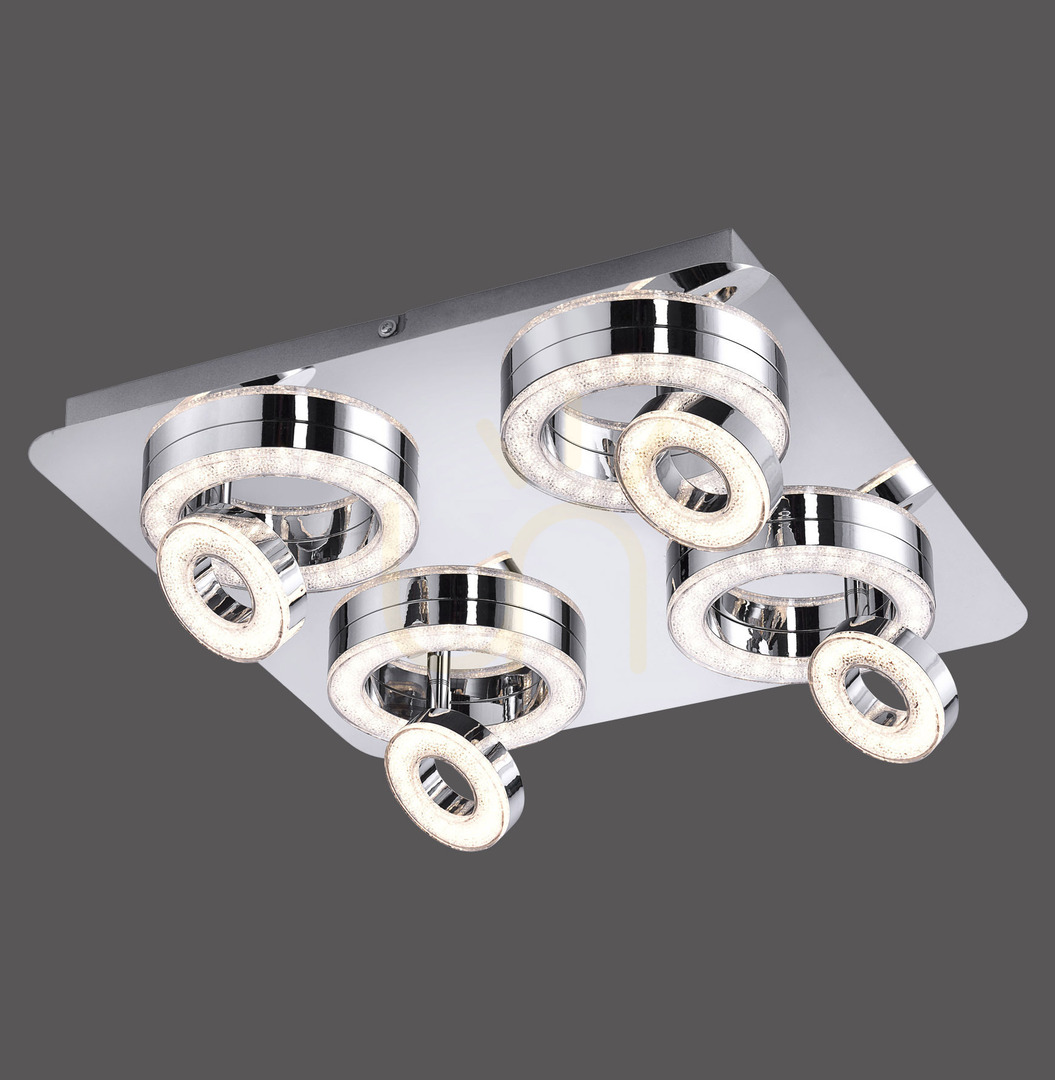 Jelölje be TIM Plafond 14522-17 króm 8xLED TIM Plafond 14522-17 króm 8xLED