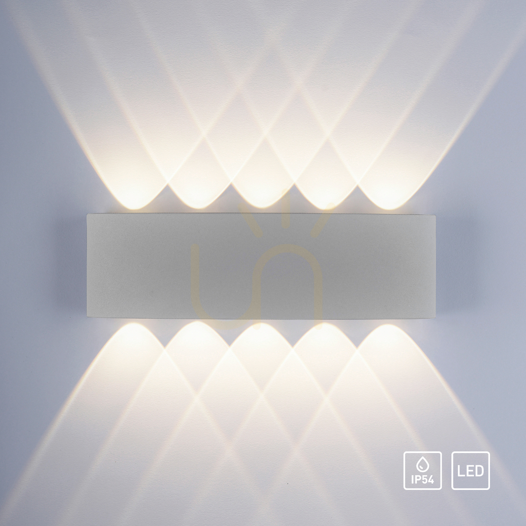 Kilátás Zuma Line CARLO 9489-21 ezüst LED fali lámpa 10 W Zuma Line CARLO 9489-21 ezüst LED fali lámpa 10 W