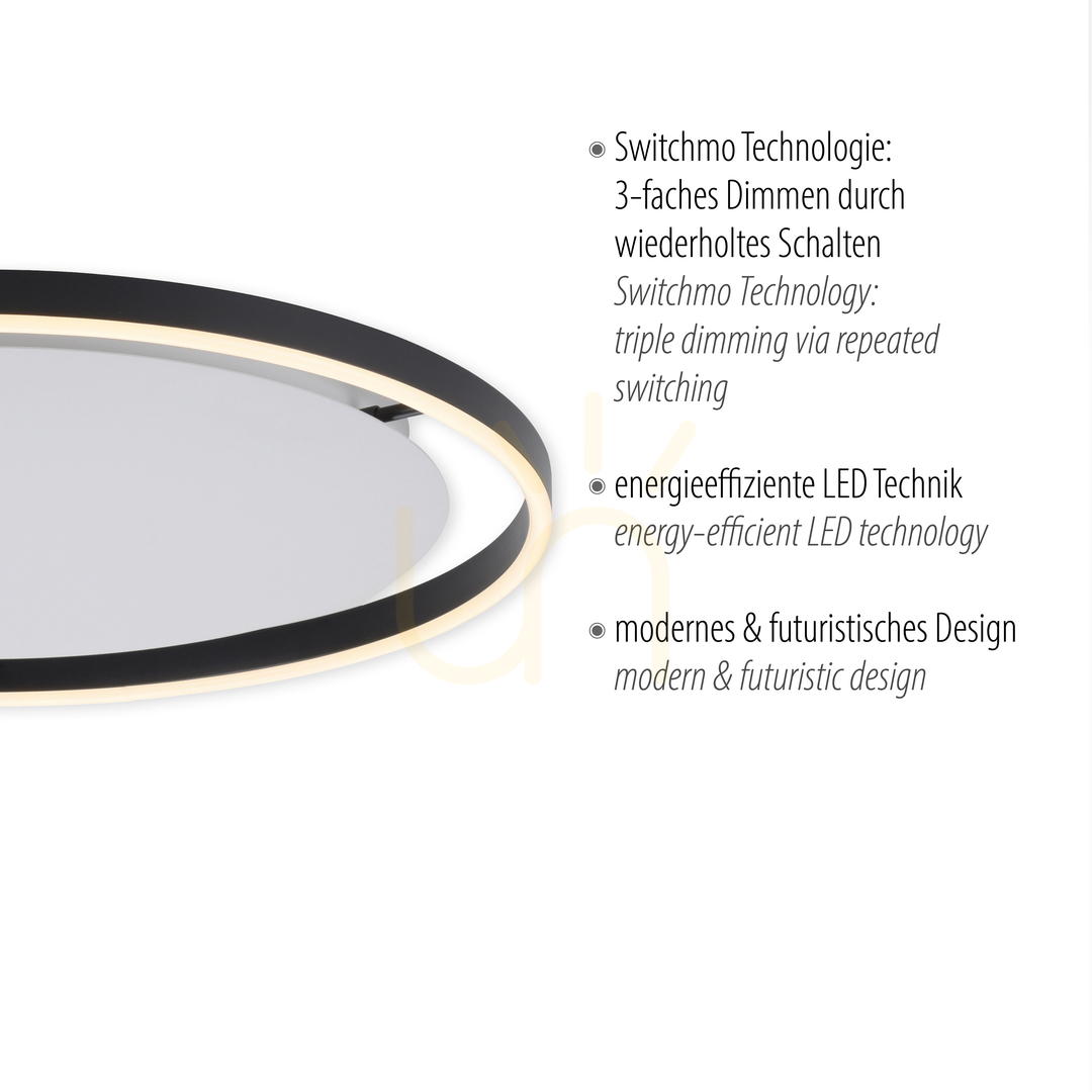 Kijelző Plafond RITUS 15392-13 antracit 1xLED Plafond RITUS 15392-13 antracit 1xLED