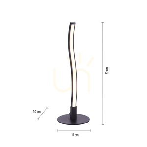 WAVE asztali lámpa 15128-18 fekete 1xLED small 7