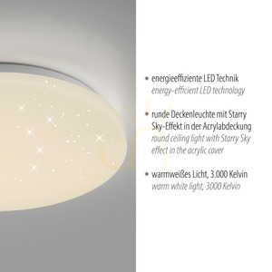 Plafond URANUS 14285-16 fehér 1xLED small 3