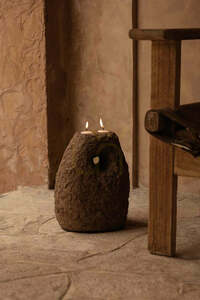 Gyertyatartó Terra Totem barna Terracotta Collection small 1