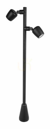 Jelölje be SU-MA Dublo DBL-1000 fekete IP65 GU10 100 cm-es kültéri álló lámpa állítható fejjel