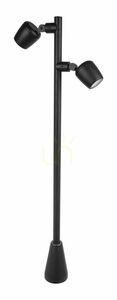 SU-MA Dublo DBL-1000 fekete IP65 GU10 100 cm-es kültéri álló lámpa állítható fejjel small 0