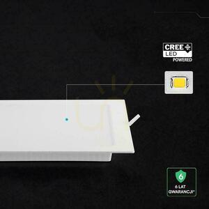 V-TAC 18W LED CREE CHIP süllyesztett lámpatest négyzet alakú 220x220mm VT-61018CCT 1980lm 6 év garanciával small 1
