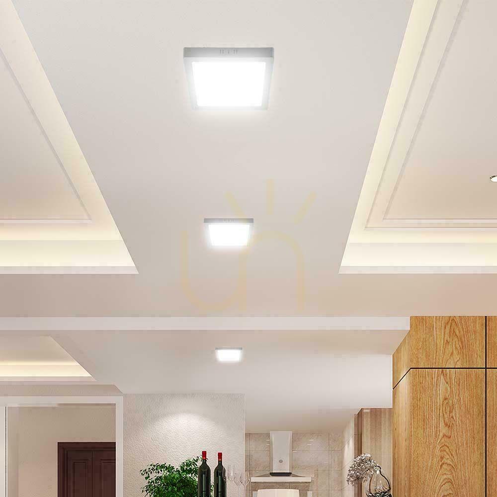 Kijelző Felszíni lámpatest V-TAC 24W LED CREE CHIP négyzet alakú 285x285mm VT-60024CCT 2640lm 6 év garanciával Felszíni lámpatest V-TAC 24W LED CREE CHIP négyzet alakú 285x285mm VT-60024CCT 2640lm 6 év garanciával