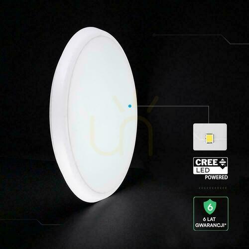 Jelölje be Mennyezeti lámpatest V-TAC 40W LED CREE CHIP mozgásérzékelő teljesítmény- és színszabályozás 5in1 IP65 VT-8179 4400lm 6 év garanciával
