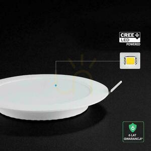 V-TAC 18W LED CREE CHIP süllyesztett lámpatest kerek 220x28mm VT-61018CCT 1980lm 6 év garancia 1 V-TAC 18W LED CREE CHIP süllyesztett lámpatest kerek 220x28mm VT-61018CCT 1980lm 6 év garancia small 1