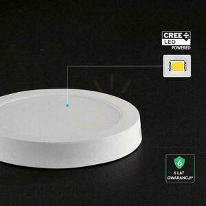 V-TAC 12W LED CREE CHIP downlight felületi panel kerek 167x30mm VT-60012CCT 1320lm 6 év garancia 1 V-TAC 12W LED CREE CHIP downlight felületi panel kerek 167x30mm VT-60012CCT 1320lm 6 év garancia small 1