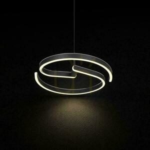 V-TAC függesztett lámpatest 25W LED spirál fi40cm fekete VT-84045 4000K 3250lm small 1