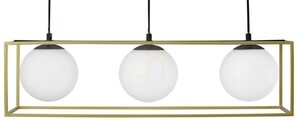 Luces Exclusivas PLATA LE41788 aranyszínű függőlámpa, 3×E14, 70 cm small 1