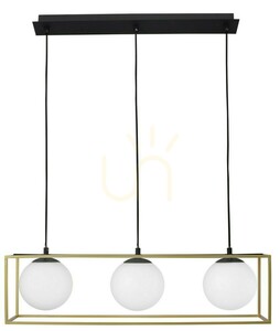 Luces Exclusivas PLATA LE41788 aranyszínű függőlámpa, 3×E14, 70 cm small 0