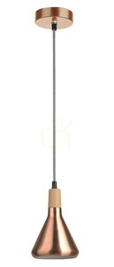 Luces Exclusivas OSORNO LE42116 rézszínű függőlámpa E14 12,5 cm small 0