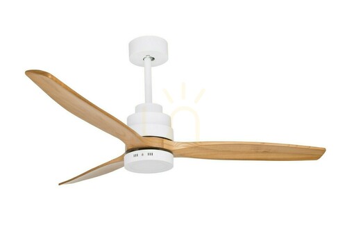 Jelölje be Mennyezeti ventilátor LED világítással Luces Exclusivas Segovia LE42554 fehér fa