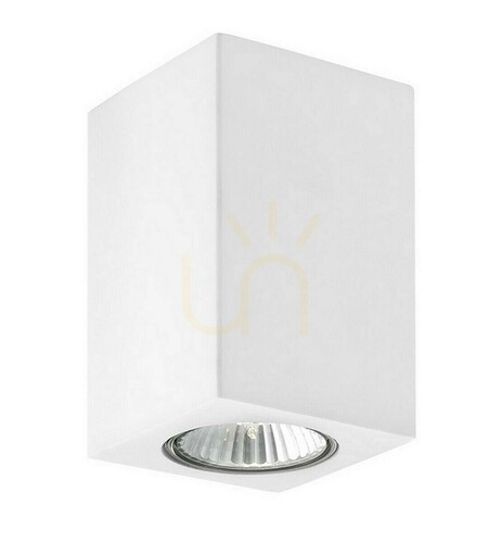 Jelölje be Luces Exclusivas DONOSTIA LE61502 gipsz falon kívüli lámpatest fehér GU10 10 W négyzetes 7 × 7 × 11 cm