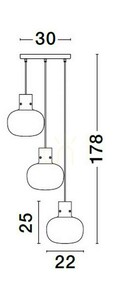 PADRE Luces Exclusivas függesztéklámpa LE42631 small 5