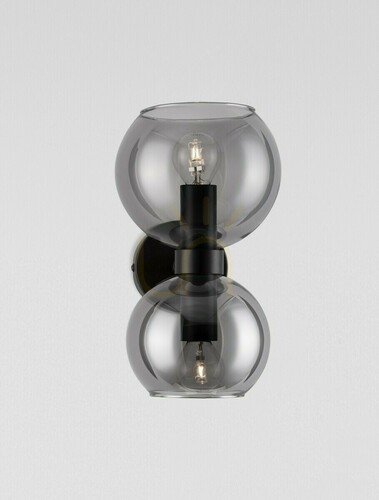 Jelölje be Fekete Luces Exclusivas REPOS LE42648 füstüveg fali lámpa 2 × E14 max. 5 W