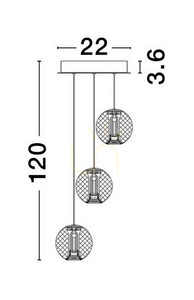 CANA Luces Exclusivas függőlámpa LE42692 4 CANA Luces Exclusivas függőlámpa LE42692 small 4
