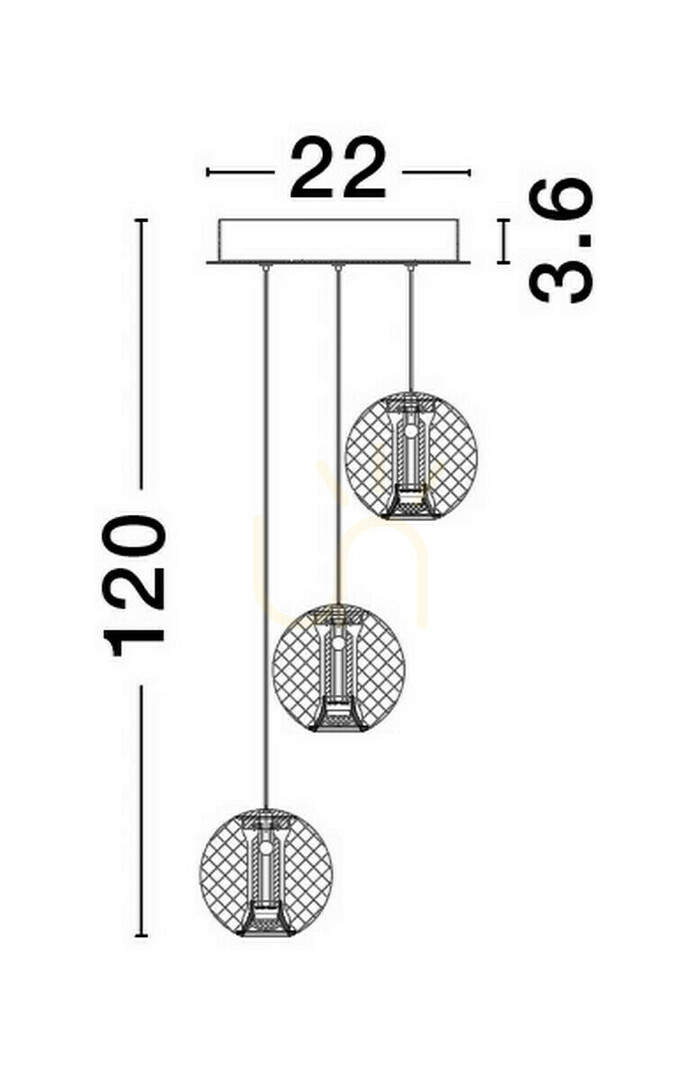 Előadás CANA Luces Exclusivas függőlámpa LE42692 CANA Luces Exclusivas függőlámpa LE42692