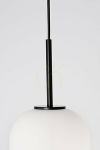Luces Exclusivas MARC LE42721 függeszték, fehér üvegbúra ø18,5 cm, E14 max. 5 W, fekete, magasság 120 cm small 2