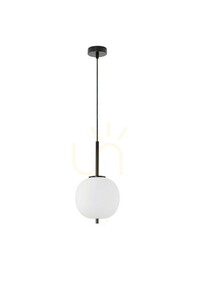 Luces Exclusivas MARC LE42721 függeszték, fehér üvegbúra ø18,5 cm, E14 max. 5 W, fekete, magasság 120 cm small 0