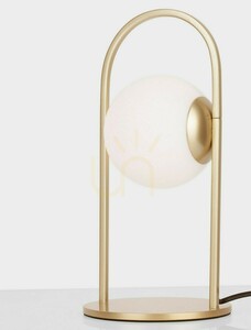 Luces Exclusivas YARA LE42734 LED asztali lámpa, szatén arany és fehér, 32 cm small 3
