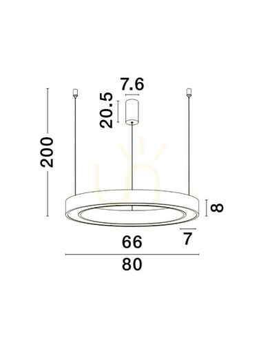 Jelölje be SONORA Luces Exclusivas függesztéklámpa LE42811