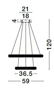 AMECA Luces Exclusivas függesztéklámpa LE42818 small 3