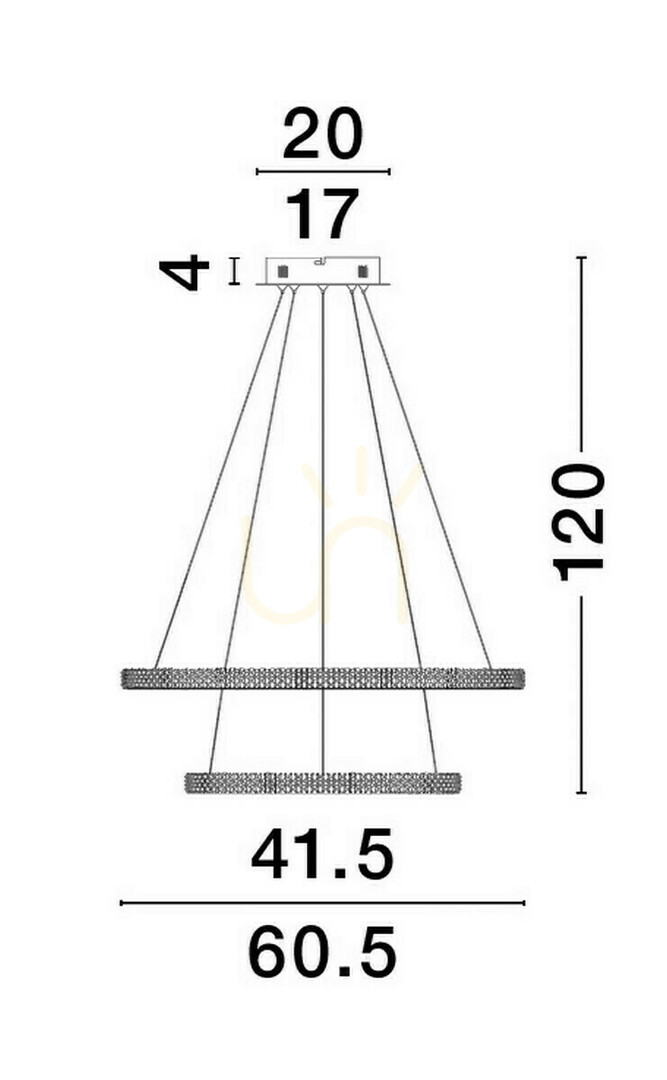 Kijelző TEPIC Luces Exclusivas függőlámpa LE42821 TEPIC Luces Exclusivas függőlámpa LE42821