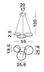 GARCIA Luces Exclusivas függőlámpa LE42827 small 3