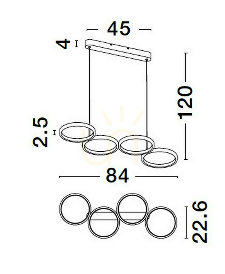 Kijelző GARCIA Luces Exclusivas függőlámpa LE42828 GARCIA Luces Exclusivas függőlámpa LE42828