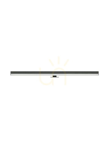 Jelölje be VALLES Luces Exclusivas LED fürdőszobai fali lámpa fekete 18 W 63 cm
