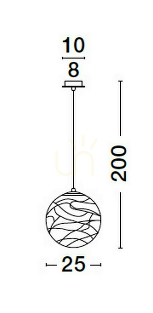 Kilátás CABRAL Luces Exclusivas függesztéklámpa LE42905 CABRAL Luces Exclusivas függesztéklámpa LE42905