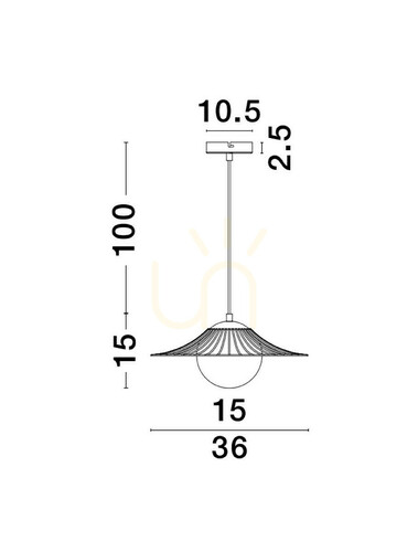 Jelölje be NAVOJOA Luces Exclusivas függőlámpa LE42931