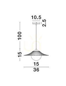 NAVOJOA Luces Exclusivas függesztéklámpa LE42932 small 1