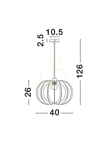 Jelölje be NOGALES Luces Exclusivas függőlámpa LE42941
