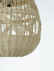 Luces Exclusivas REYNOSA LE42949 függőlámpa – natúr rattan, 30 cm, E27 small 1