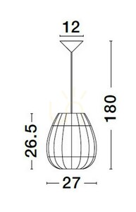 REYNOSA Luces Exclusivas függesztéklámpa LE42950 small 2