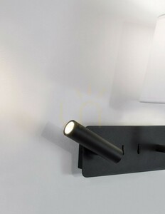 Luces Exclusivas BIRUACA LE42969 fekete-fehér LED 3 W + E27 fali lámpa small 2