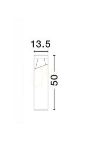 Luces Exclusivas HORMIGUEROS LE71572 szürke LED kültéri lámpaoszlop 50 cm 1 Luces Exclusivas HORMIGUEROS LE71572 szürke LED kültéri lámpaoszlop 50 cm small 1